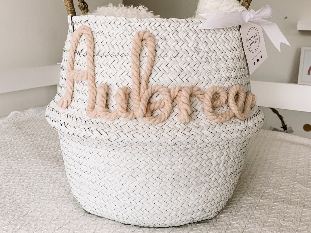 Storage Basket for Nursery Baby Shower Gift Personalised Etsy