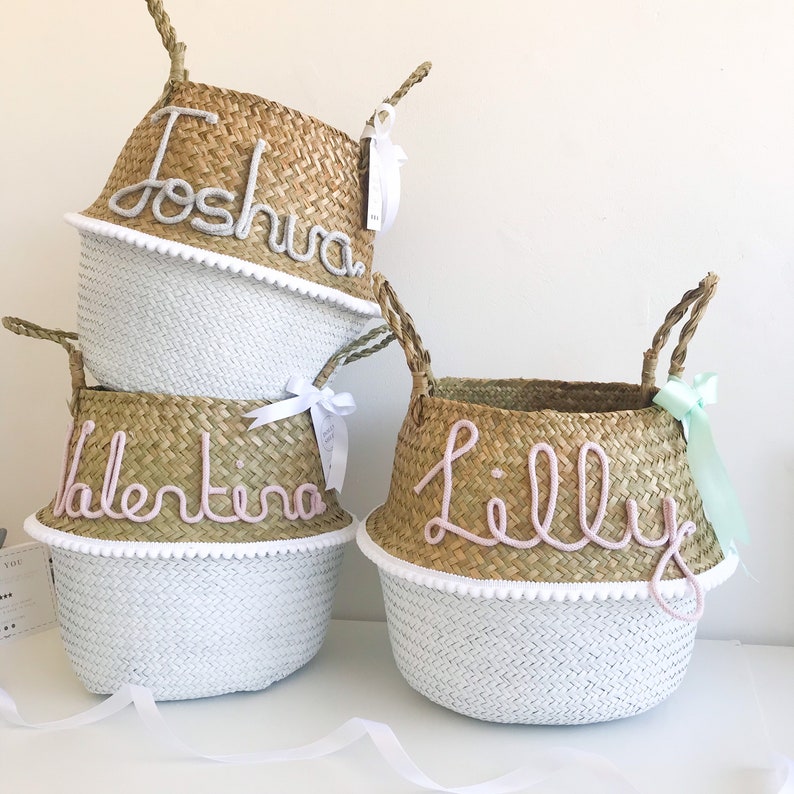 Baby Boy Name Basket Christening Gifts for Boys Toy Etsy