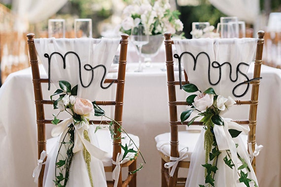 Wedding Mr & Mrs Chair Wedding Mr & Mrs Chair