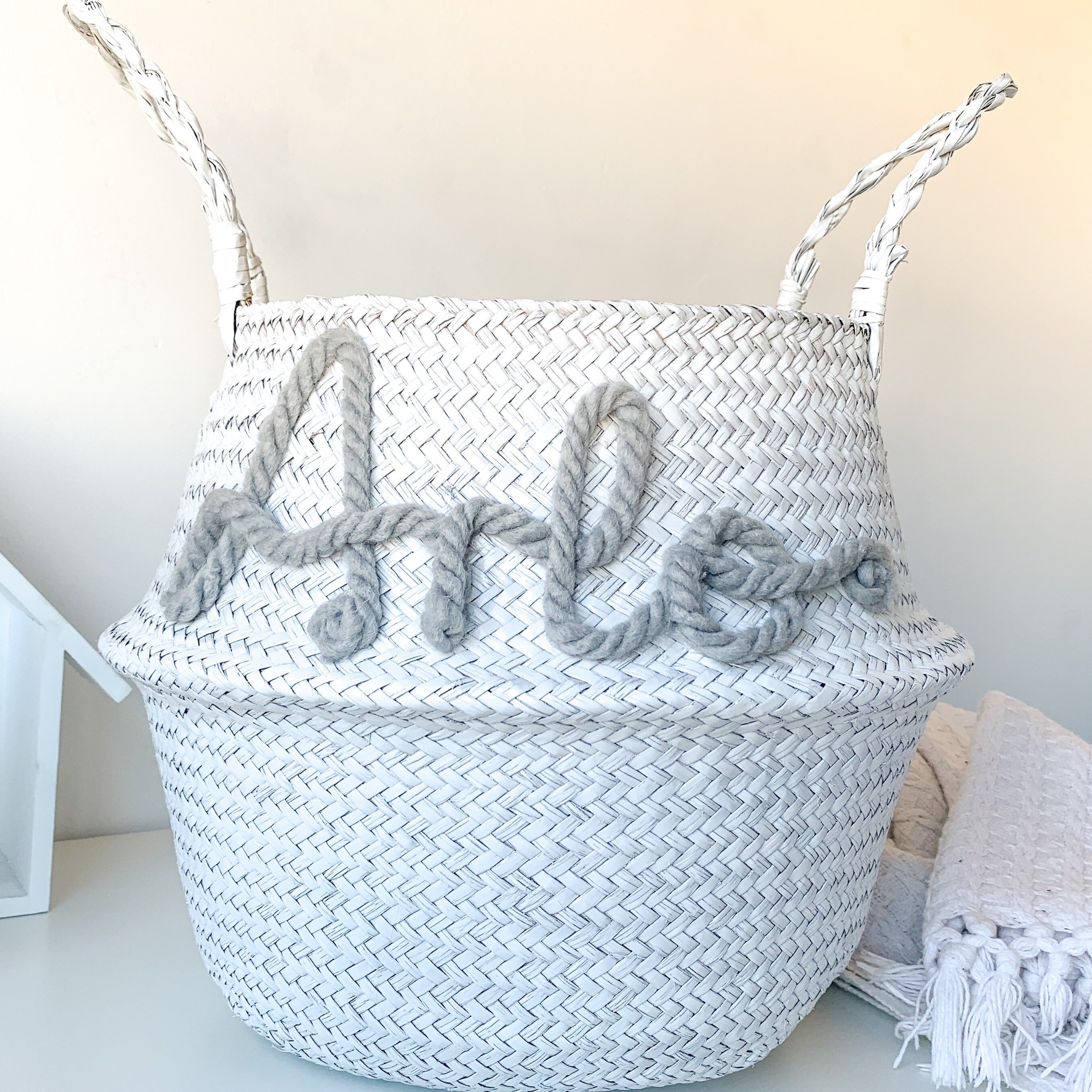 Storage Basket for Nursery Baby Shower Gift Personalised Etsy