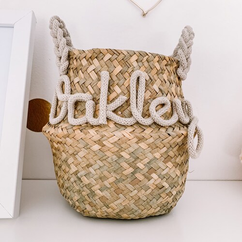 Toys Basket for Nursery Kids Room Toy Basket Toy Storage Etsy