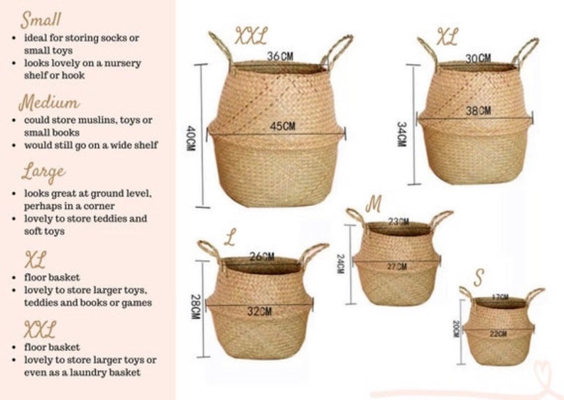 Nursery Storage Basket Dipped White Kids Room Basket Baby Etsy