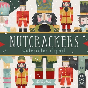 Imagens de clipart de quebra-nozes em aquarela, gráficos de ilustração de clipart de quebra-nozes em aquarela, feriado vintage, Natal, soldado de brinquedo, inverno png