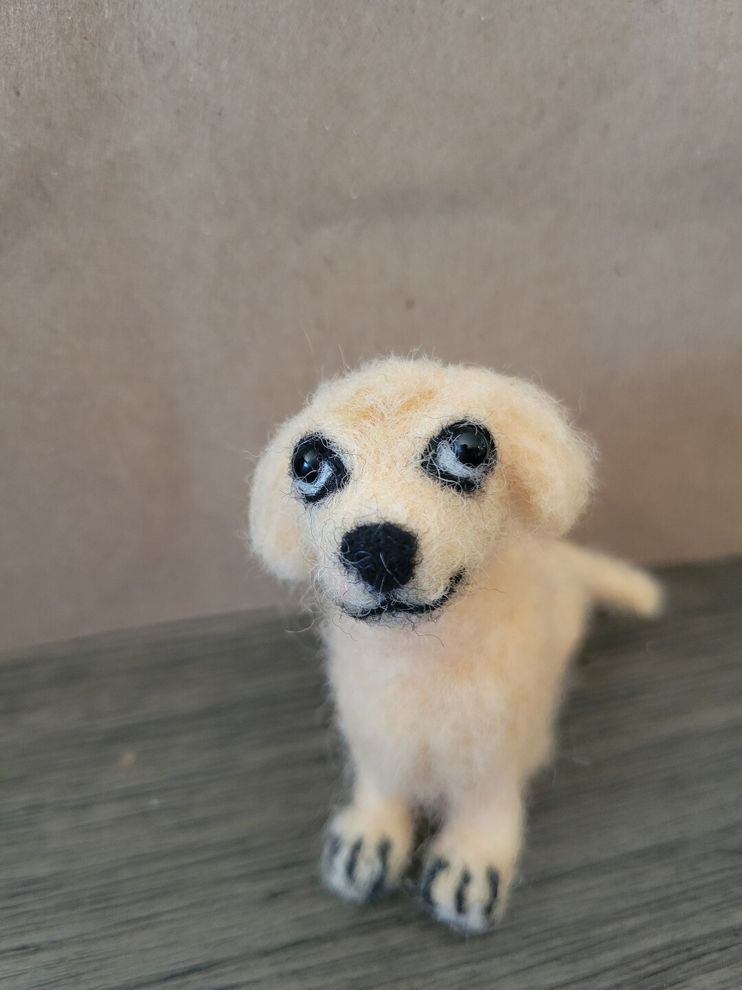 Needle Felted Yellow Labrador Etsy