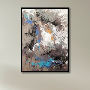 Abstraction Acrilyc Painting On Canvas, painting,Abstractionat the port, gift