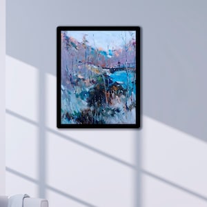 Original Oil Painting: 3D Impressionist Landscape Art (13x16)