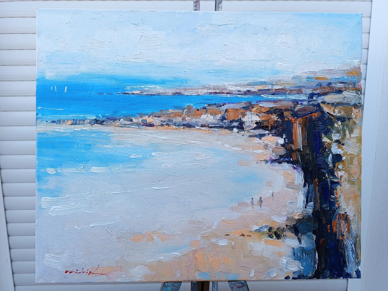 Long Oil Painting on Canvas Ships,seascape,wall Decoration for Home