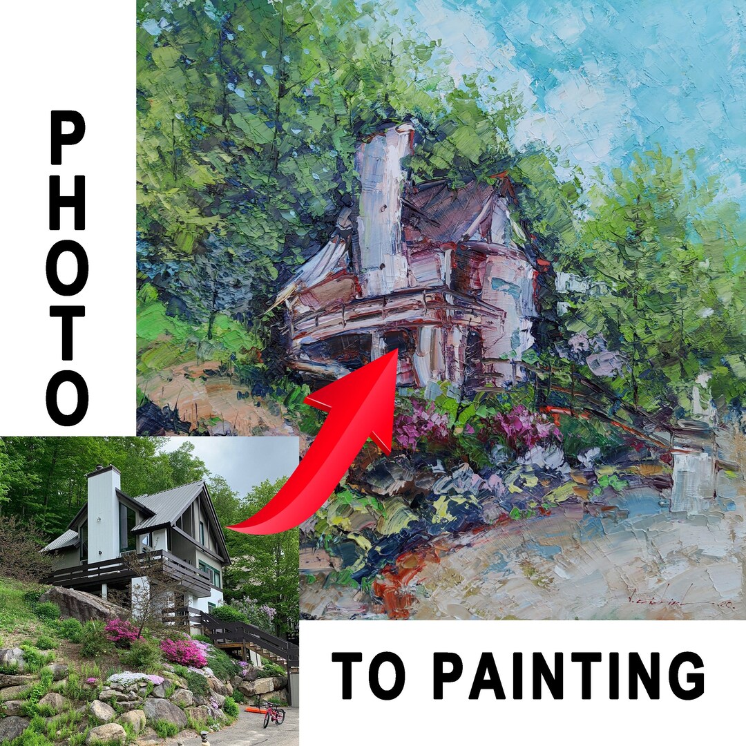 Commission Oil Painting, Custom Oil Painting From Photo, Turn Photo Into Art, Customized Gift
