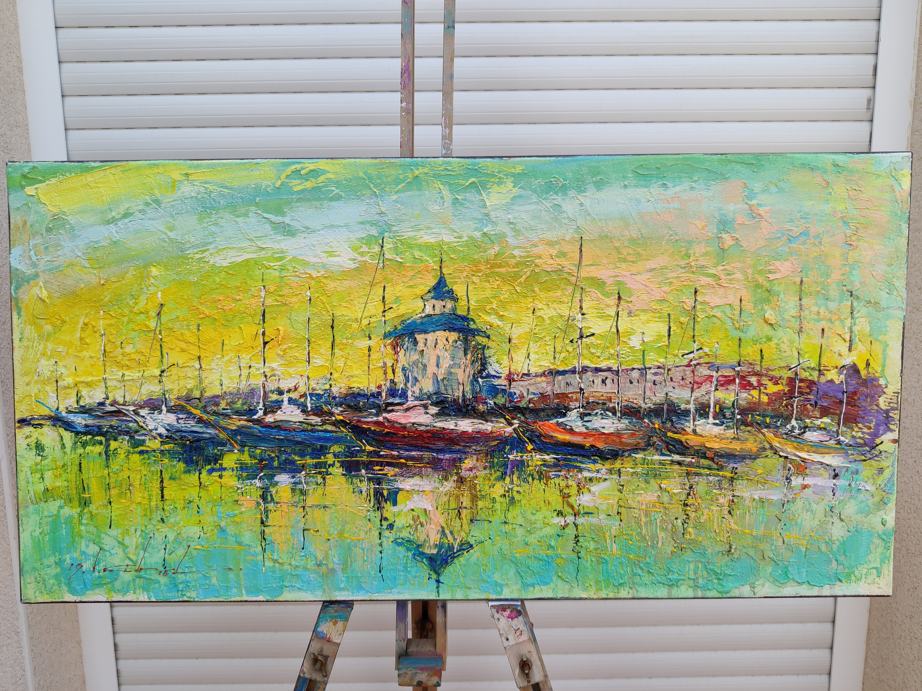 Long Oil Painting on Canvas 40x80 Cm/16x32 Inch / Etsy