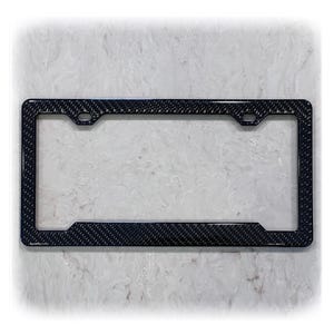 Carbon Fiber License Plate Frame | BOTTOM or TOP REGISTRATION