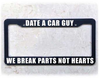 Printed License Plate Frame | DATE CAR GUYS