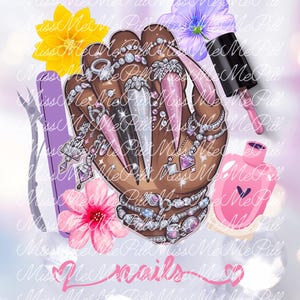 Arquivo PNG de Nail Art Nail Tech Nail Boss Nail Hustler Sublimação