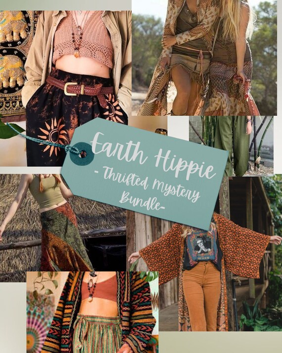 Hippie Thrifted Mystery Box Earthcore Clothing Vi… Gem