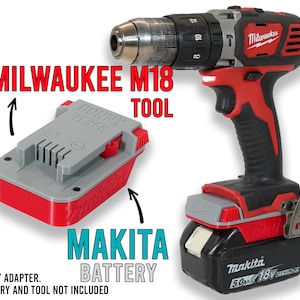 Makita 18V Battery to Milwaukee M18 Tool Adapter Converter