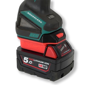 Adapter for Milwaukee M18 Battery to Makita 18V LXT Power Tool Converter