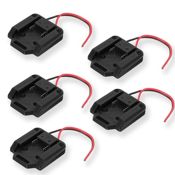 Parkside X20V Battery Adapter Connector W/ Cables DIY Output Panel