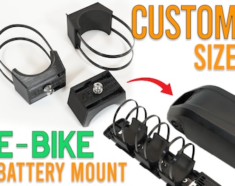 E-Bike Hailong Battery Spacer Bracket Downtube Mount 3D Printed