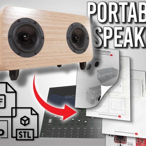 Altavoz Bluetooth portátil (¡con DSP!): planos, diagrama de cableado, archivo de impresión 3D (PDF, STL)