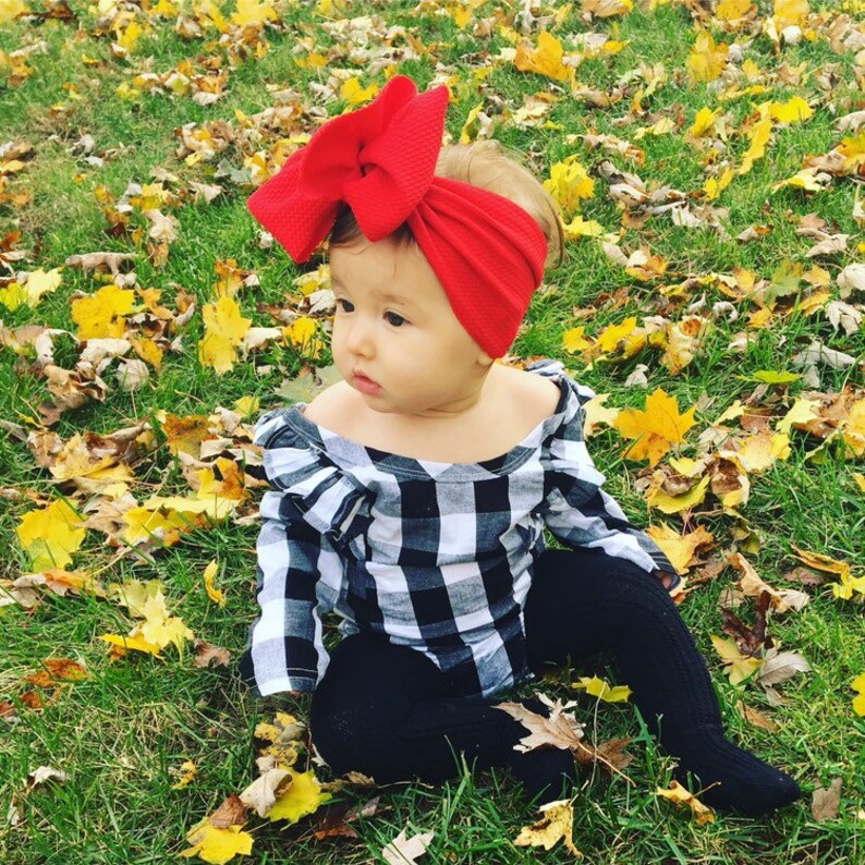Red Headwrap Baby Head Wrap Baby Headband Red Head Wrap Etsy