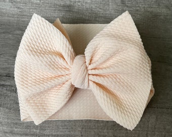 Creamsicle headwrap, Baby head wrap, Baby headband, Cream Head Wrap, Big Bow Headband, Baby headband, Big Baby Bow, Headband Bow, Infant Bow