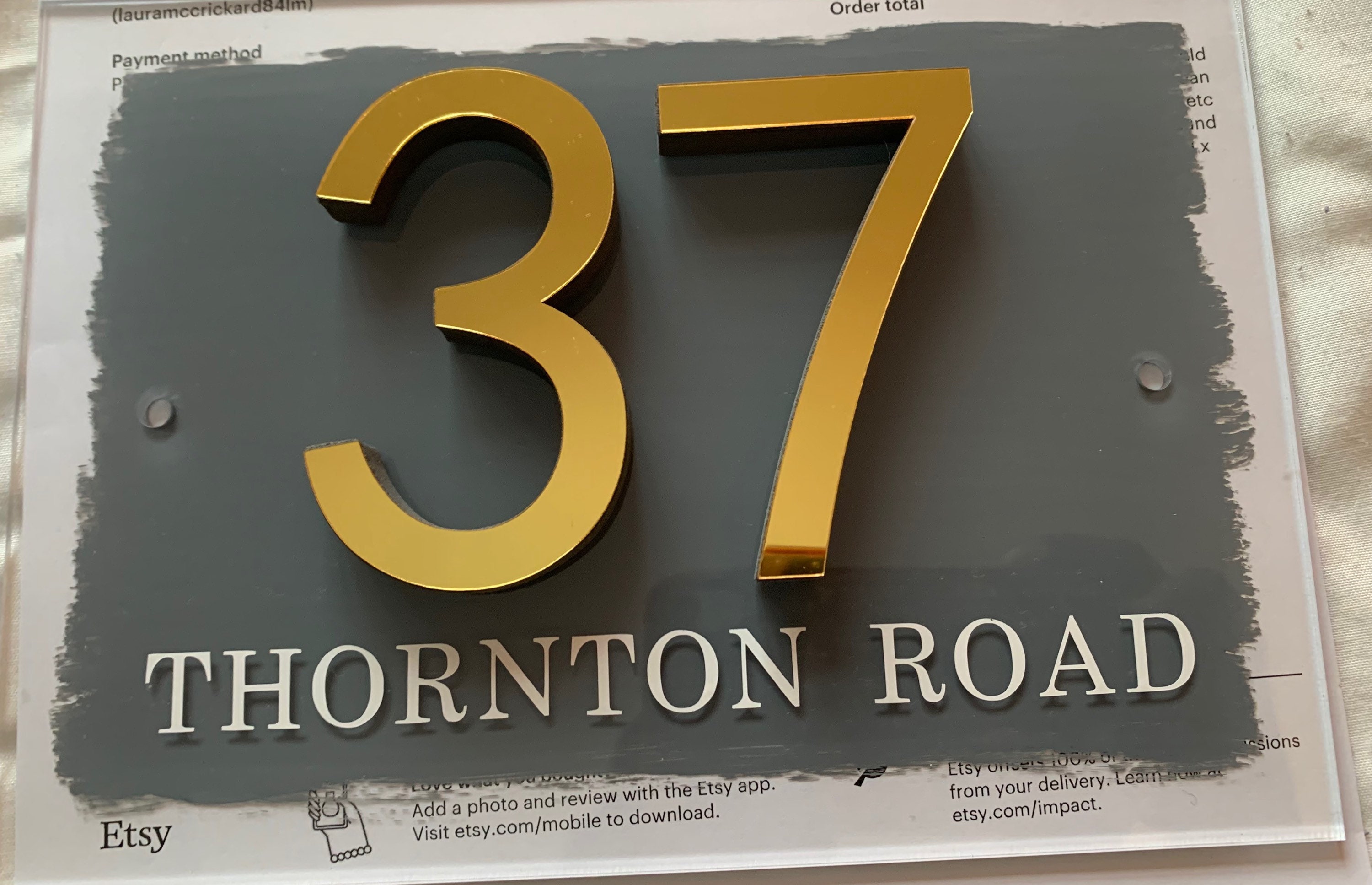 ACRYLIC HOUSE NUMBER Sign Personalised House Number Sign Etsy UK