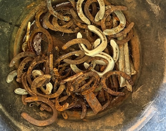 Rusty Real Horseshoe – Genuine Used Horse Shoe for Rustic Farmhouse, Garden, Wedding, or Craft Projects