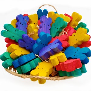 Bunny Pops: Wooden Rabbit, Guinea Pig, Chinchilla Toys