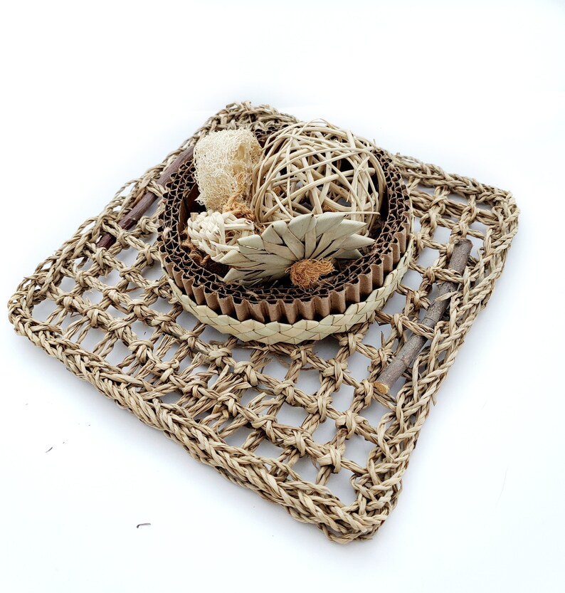 Rabbit Toys Activity Mat Bunny Trough Natural Busy Mat Etsy