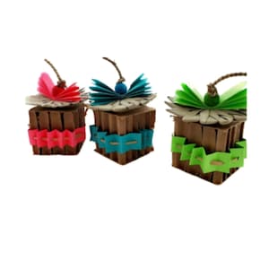 Present Gift Box Rabbit Toys for Rabbits,  Forage Enrichment Gift for Guinea Pigs Chinchillas