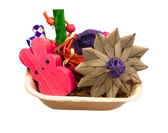 Colorful Chews Gift Basket Rat Toys Guinea pig Chinchillas Hamsters  Gerbils Birds
