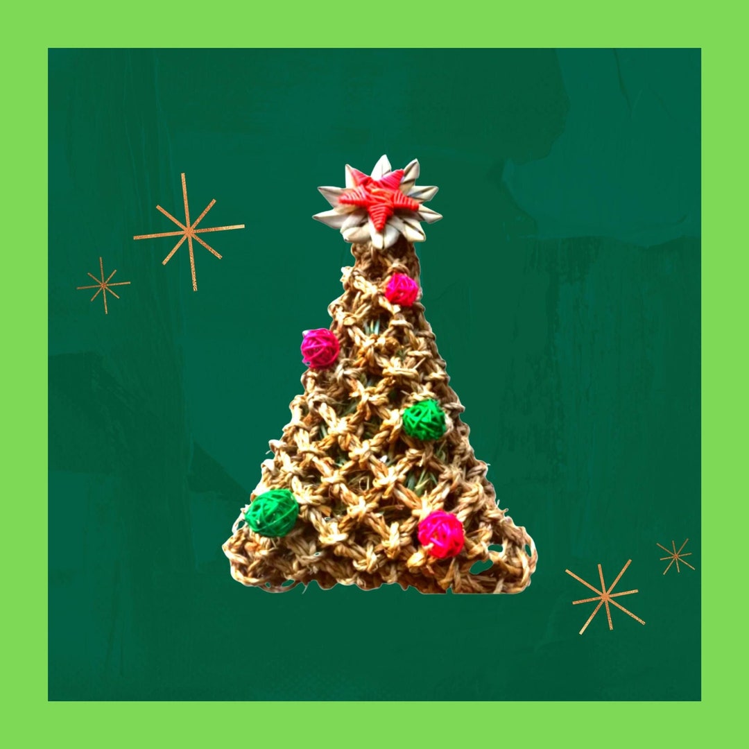 Bird Toy, Christmas Tree Forage Toy, Parakeets, Cockatiel, Conures