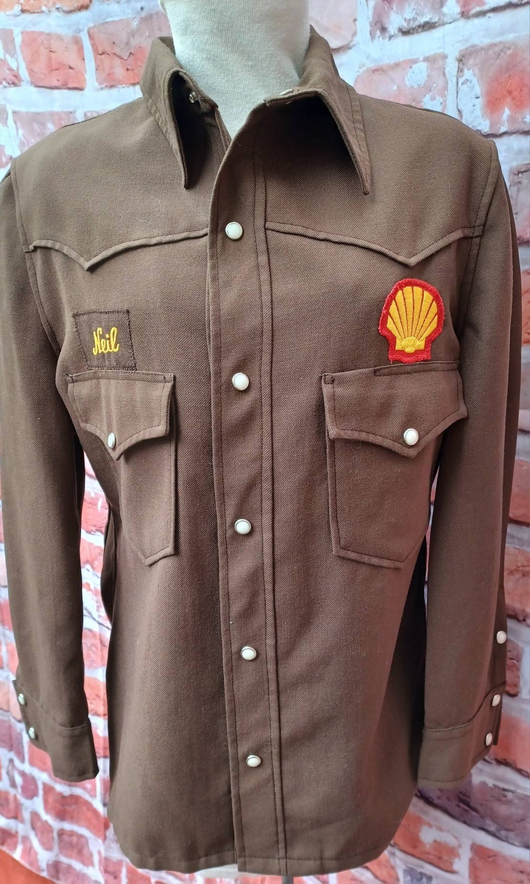 Vintage Gas Jockey Shell Jacket/shirt - Etsy