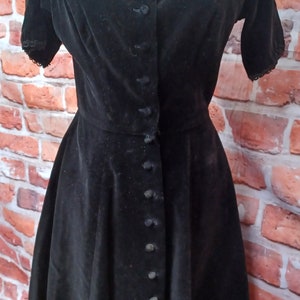 Vintage Blk velvet dress