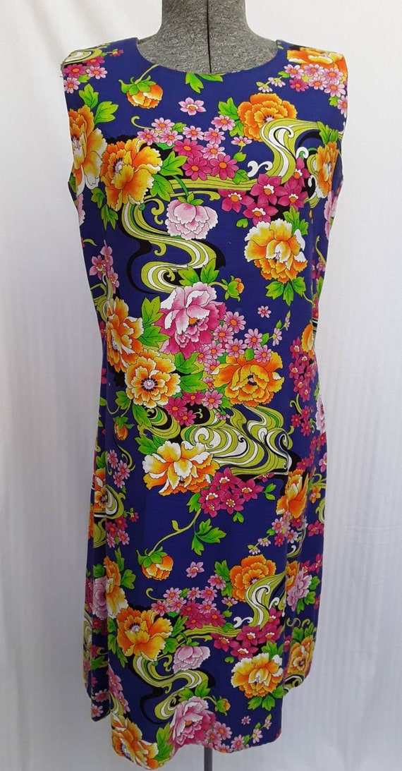 Flowered dress by Marjorie Hamilton