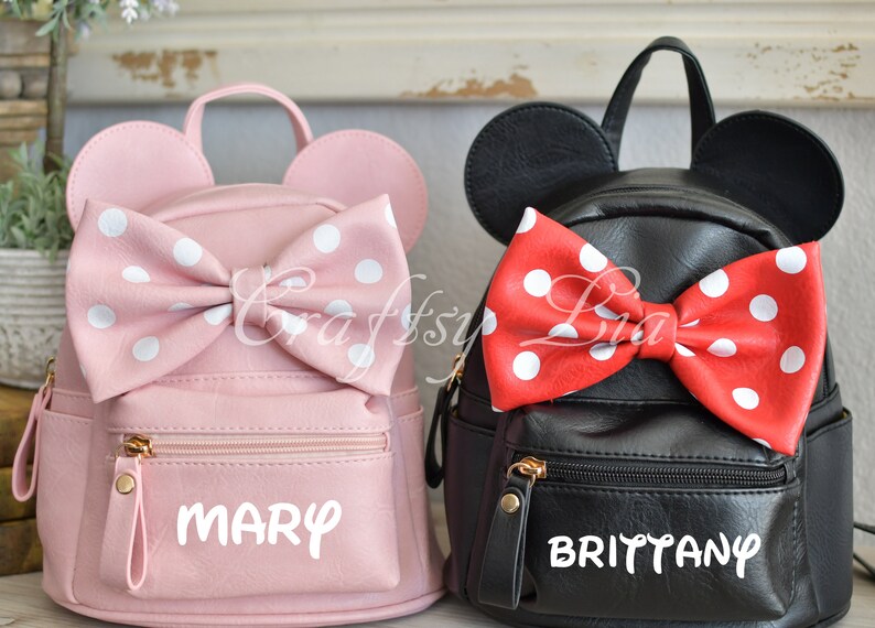 minnie mouse backpack personalized