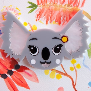 Kylie the Koala Acrylic Brooch