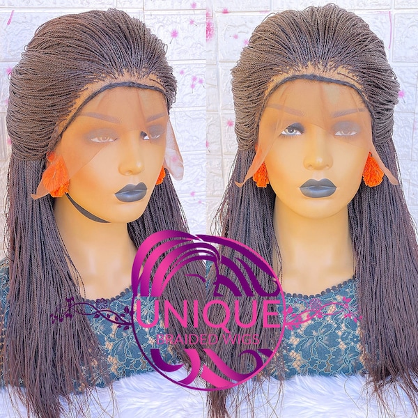 Braid Wig, Braided Wig for Black Women, Micro Million Twists, Lace Front Wigs, Full lace braid wig, Wig Braids, Lace Wig, Senegalese Twists