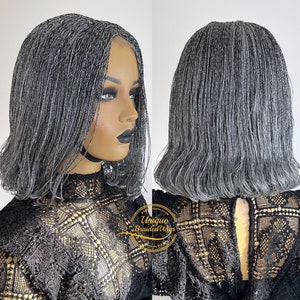 Braid Wigs, Micro Braid Wig, Braided Hairstyles, Micro Senegalese Twists Wig, Braided Wigs, Short Wigs, Braid Wig for Black Women, Braids
