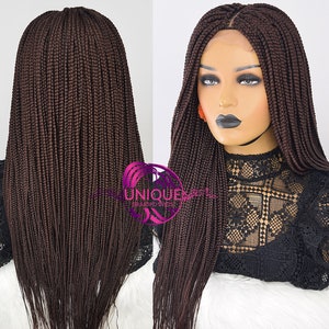 READY TO SHIP, Braid Wig, Braided Wig for Black Women, Box Braid Wig, Wigs, Lace Wig, Box Braided Lace Wig, Perruque Tresse, Braid Lace Wig