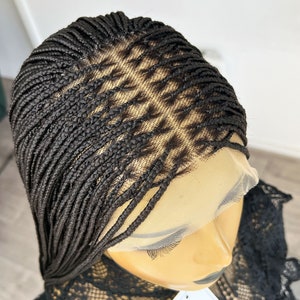 Braided Wig, Knotless Braids Wig, Micro Braid Wig, Knotless Box Braid Wigs, Braided Wigs for Black Women, Handmade, Box Braids Wig, Lace Wig