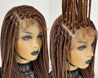 Braided Wig for Black Women, Knotless Braids, Box Braids, Knotless Box Braid Wig, Braided Wigs, lace front braid wigs, Full Lace Braided Wig