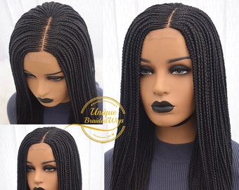 Braid Wigs, Braided Wigs for Black Women, Cornrow Braid Wig, Wigs Braids, Braided Lace Wigs, Braided Wig, Cornrow with Box Braids, Handmade