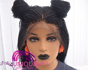 Braided Wig, Micro Box Braids Wig, Knotless Braided Wig, Full lace Braid Wig, Lace Wigs, Box Braid Wig, Braided Wigs, Braided, Wigs