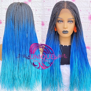 Braid Wig, Braid Wig for Black Women, Micro Knotless wig, Braided Wig, Micro Box Braids Wig, Knotless Braid Wig, Lace Wigs, Box Braid Wig
