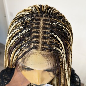 Braid Wig, Braided Wig, Box Braids, Knotless Braids, Micro Braids, Small Knotless Box Braid Wig, Braided Wigs for Black Women, Handmade, Wig