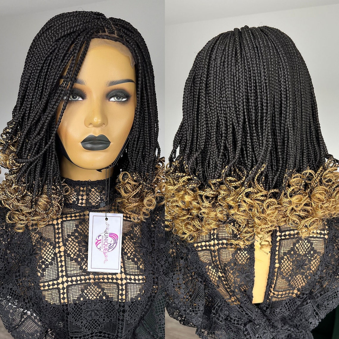 Braided Wigs Box Braids Wig Knotless Braids Wig Braids for Etsy
