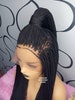 Braided Wigs, Micro Braid Wig, Wigs for Black Women, Wigs, Braided Wigs for Black Women, Full Lace Braid Wig, Black Wigs, Box Braid Wig 