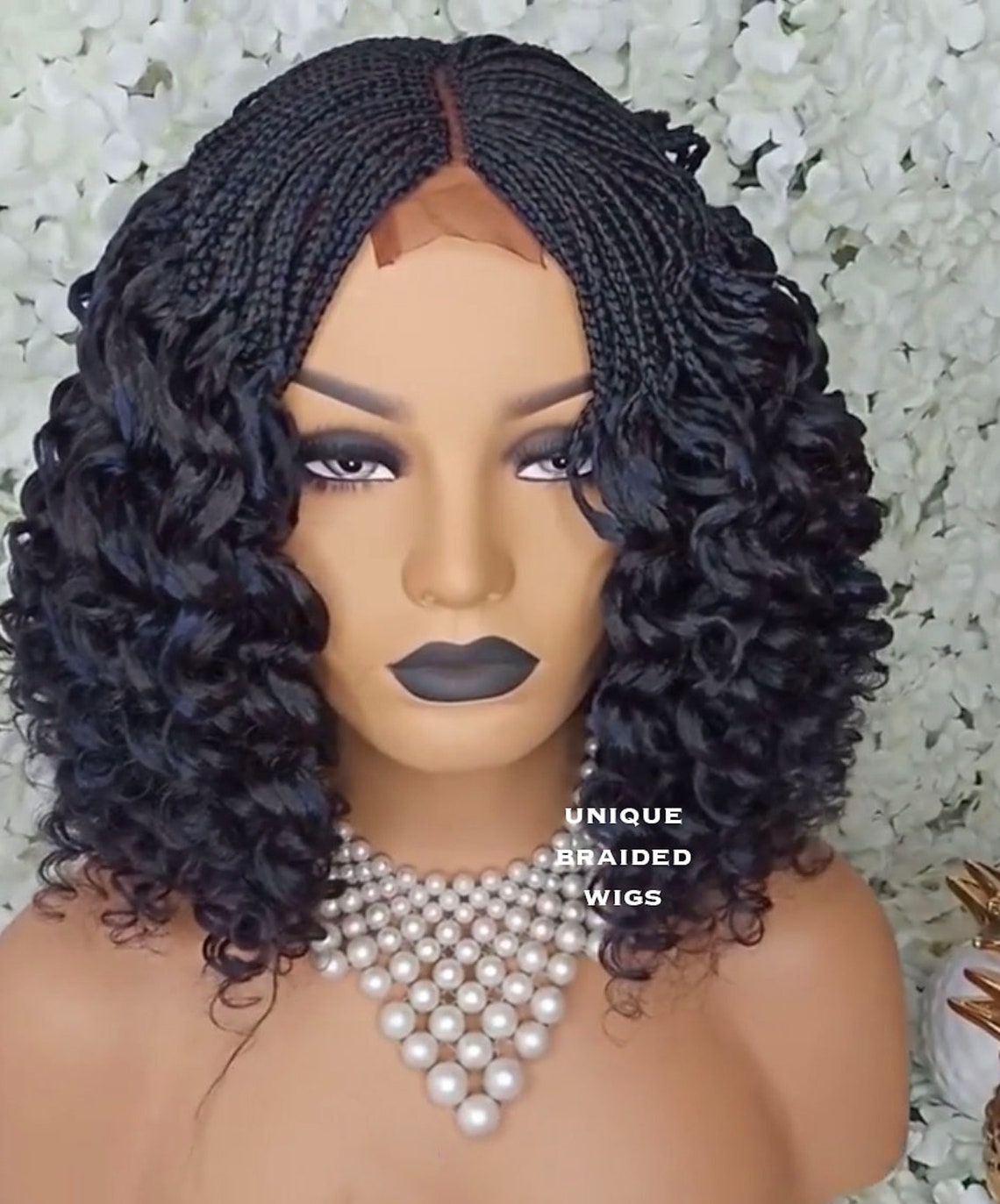 Braided Wigs Braided Wigs for Black Women Micro Box Braids Etsy