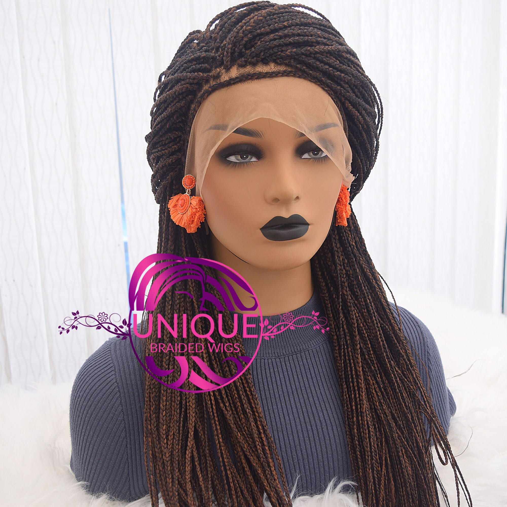 Braid Wig Braid Wig for Black Women Box Braid Wig Full Lace Etsy UK