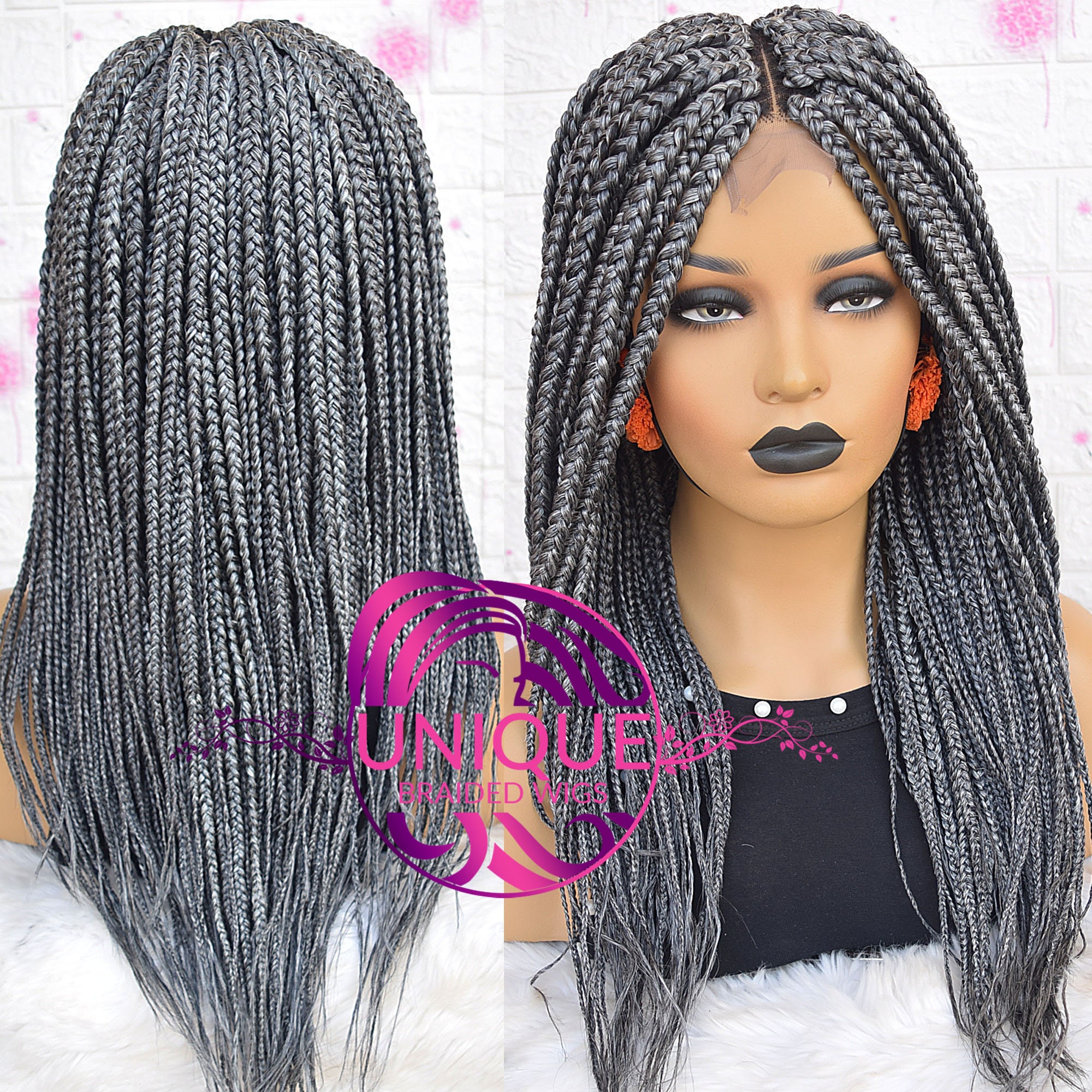 Braid Wig Box Braid Wig Braid Wig for Black Women Wigs Etsy